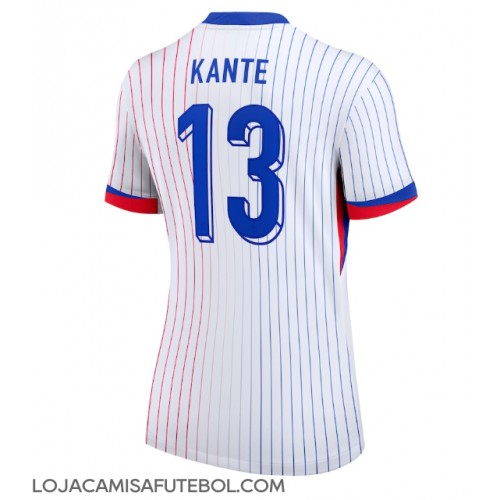 Camisa de Futebol França Kante #13 Equipamento Secundário Mulheres Europeu 2024 Manga Curta